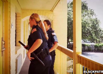 Two Police Women Fucks One Handsome Arrested Dude And Eat His Semen