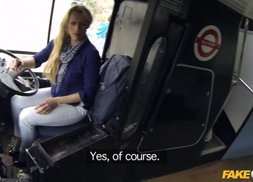 Blonde Buss Driver Brittany Gets Slammed By A Horny Passenger