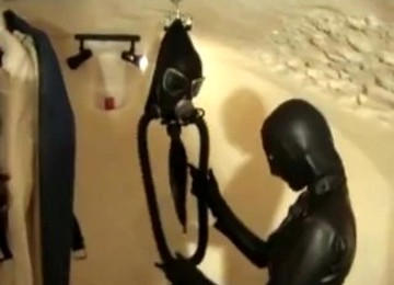 Rubber Latex Lesbian Girls In Her Studio Play Master And Slave Session