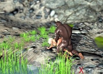 Sweet Schoolgirl Dreams To Have Sex With A Black Man On A Lost Island