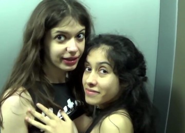 Anal Fuck And Threesome Sex In An Elevator