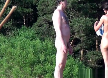 Young Couple Talking After Bathing