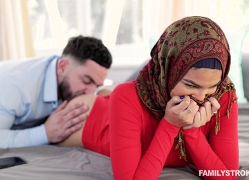 Hot AF Hijab Lady With Big Booty Maya Farrell Is Fucked From Behind