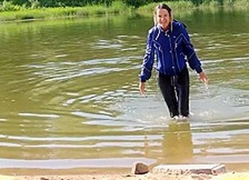 Wetlook Bathing In River