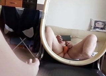 Granny Masturbating In Front Of Mirror