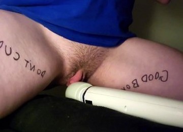 Submissive Trans Guy Edging - Orgasm Denial Day 6 - Numbing Cream On Clit