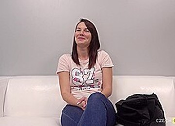 Sexy Brunette Shows Herself In A Porn Casting