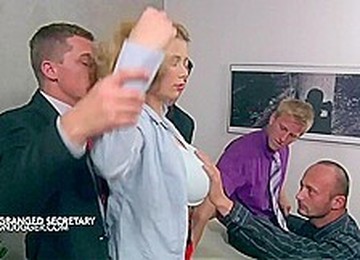 Big Tits Secretary Terri Nova Gangbanged At Work