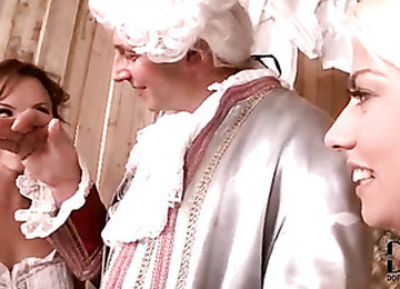 Sweet Farm Girls Share Hard Dick In Barn