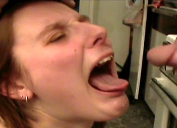 Slutty Chick Lucy Swallows Tasty Juice