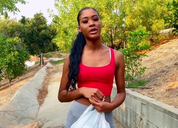 Messy Money Shot For Isla Biza After Wood-rising POV Fun