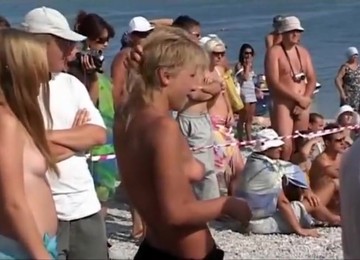 Video Shots From A Crowded Nudist Beach
