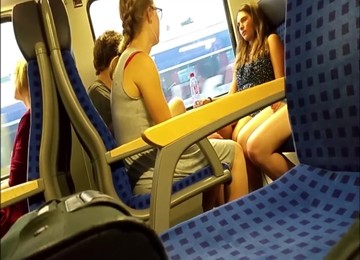 Sexy M Hot Girls Legs Om A Train Journey