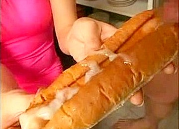 Japanese Cutie Eating Cum On Food (three)