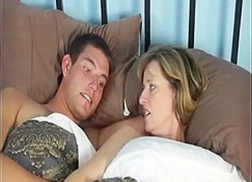 Mother With Her Son At The Hotel A Very Hot Night