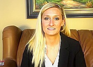 Big Booty Office Uniform Casting - Addison Hurts