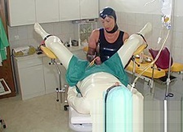 Rubber Nurse Have Fun With Patient Cock