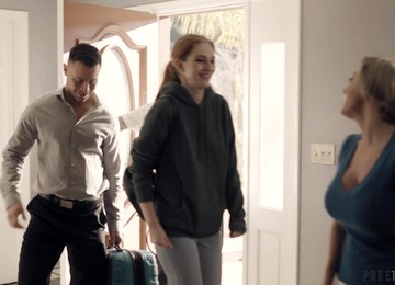 Group Sex On The Sofa With Swinger Wives Maya Kendrick And Dee Williams