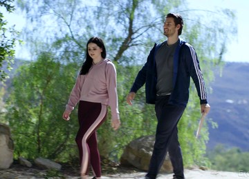 Violet Rain Swallows Every Drop Of Cum After A Doggy Style Fuck