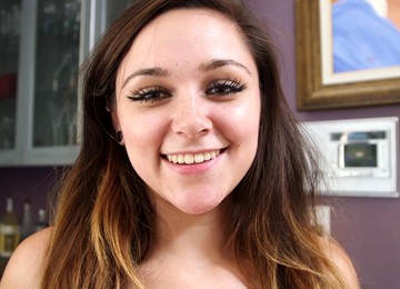 Charming Brunette Zoey Foxx Gives A Good Blowjob To A. Rosano