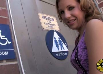 Big Black Cock Shoots A Cumshot On Her Face In A Gloryhole