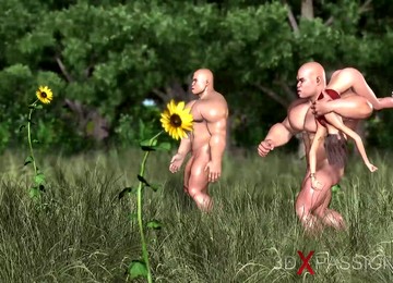 Beautiful Girl Teen Gets Fucked Hard By Big Monster In The Dark Dungeon