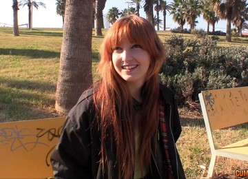 Bold Public Blowjob And Magnificent Sex With A Redheaded Hottie