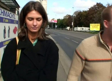 Two Pickupers In Russia Talk One Real Chick Into Quick Sex