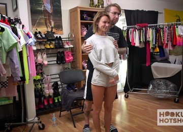 Tall Leggy Babe Emma Hix Is Changing Her Clothes