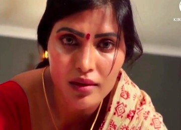 Sexy And Horny Woman In A Red Saree