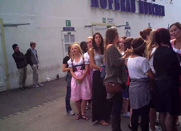 Oktoberfest Toilet Queue