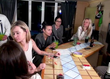 Very Lucky Dude Goes Around Sticking His Cock In Lot Of Pussies