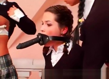 A NUN SEXUALLY PUNISHES 3 SCHOOLGIRLS