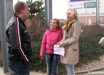 Bella D And Lusty Bitch In Corset Treat Dude Like A Piece Of Shit Before Giving BJ