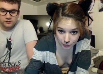 My GF Likes To Wear Knee Socks And This Is Hot Video Of Her Sucking My Dick