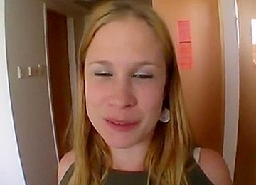 Test For Porn - Ugly Czech Blonde - Creampie And Cumshot