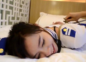 Asian Flight Stewardess, Photoshoot