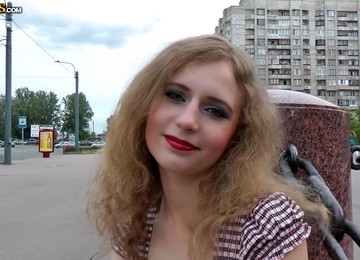 Virginia Still Gives Her Ass To A Guy Outside