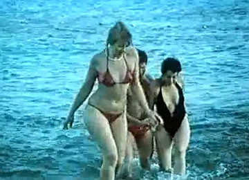 Cute Brunette Babe And Her Friend Share One Man For Threesome