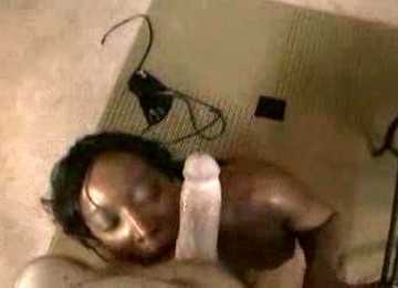 Super Horny Ebony Prostitute Sucks My Huge White Cock