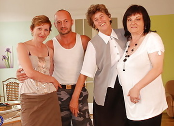 Grandmothers Get Rough Sex From Strong Boy