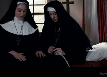 Sinful Babe Lea Lexis Is Making Love With Beautiful Lesbian Nun