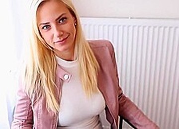 Blonde After Blowjob In The First Person Stood In A Pose Cancer For Se...