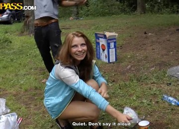 Wild Outdoor Orgy With Horny Teens