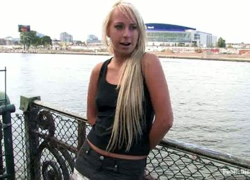 It All Starts On The Streets With A Smoking Hot Blond Carla Cox