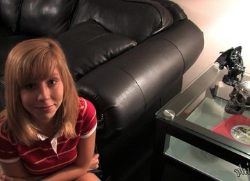 Bubbly Amateur Masturbates With A Toy On The Couch Till Orgasm