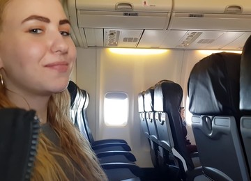 Public Airplane Handjob And Blowjob - Bella Mur