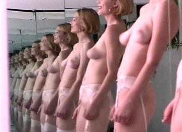 Hot Blonde In Lingerie Reveals Her Shaved Pussy During Striptease