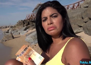 Chubby Latina With Juicy Melons Fucks Erik For Some Cash