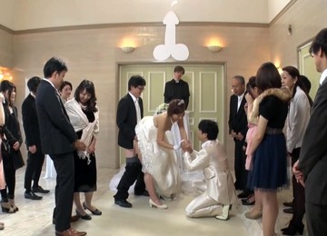 Best Man Takes Bride In Japanese Wedding 1 - Asian